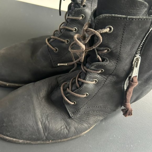 ALL SAINTS Leather Boots Size 11.5 (Used) - Picture 6 of 13